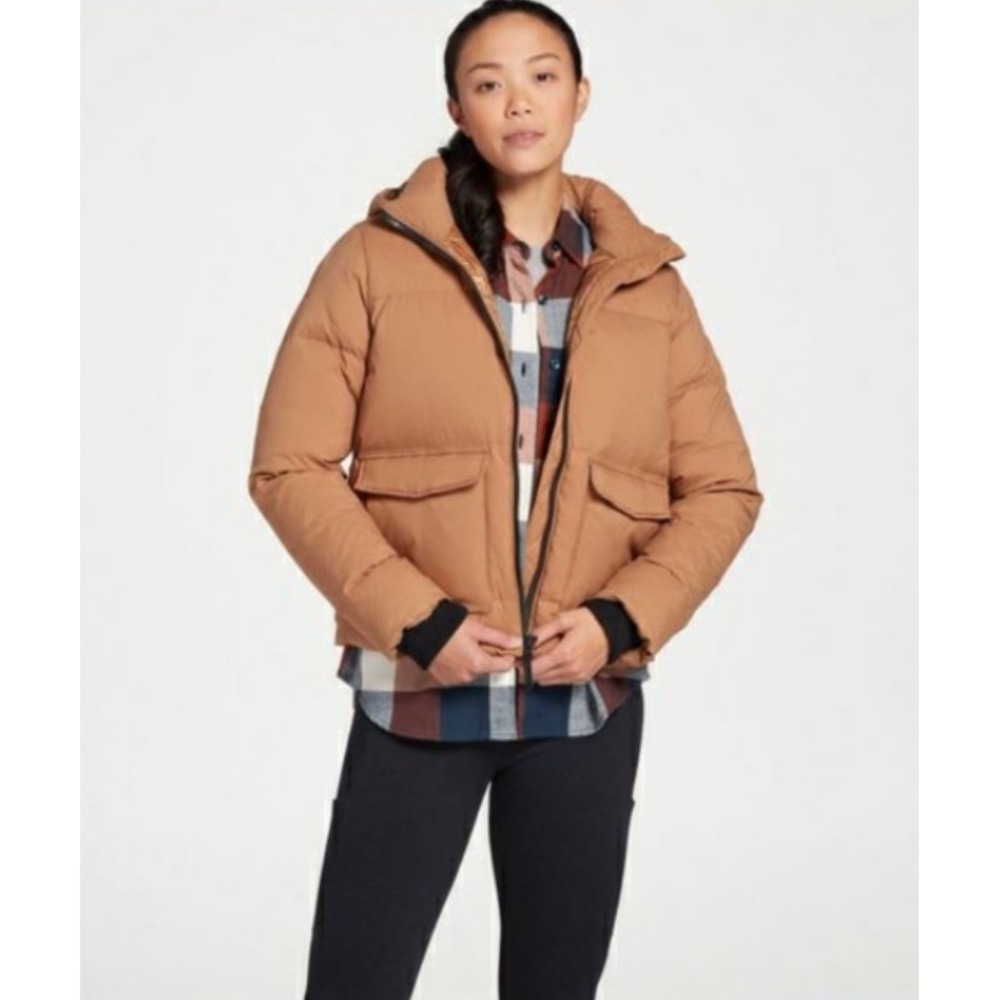 Alpine‎ Design Women's Dream Tan Puffer Jacket Hooded Down Insulated Size XXL